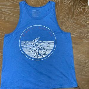 Blue and white large O’Neil tank top